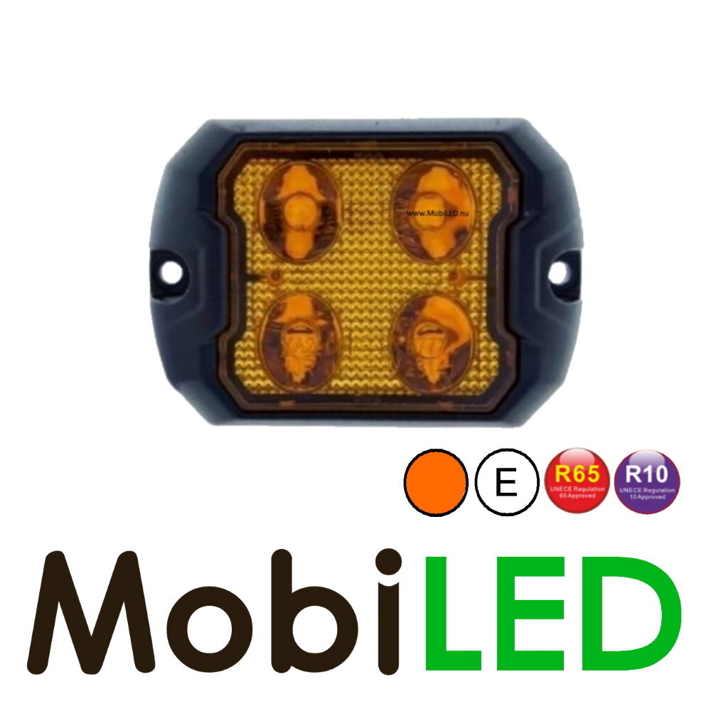 Flitser compact 4 leds E-keur Flitser compact 4 leds E-keur