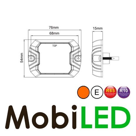 Flash  compact 4 LED E-marque