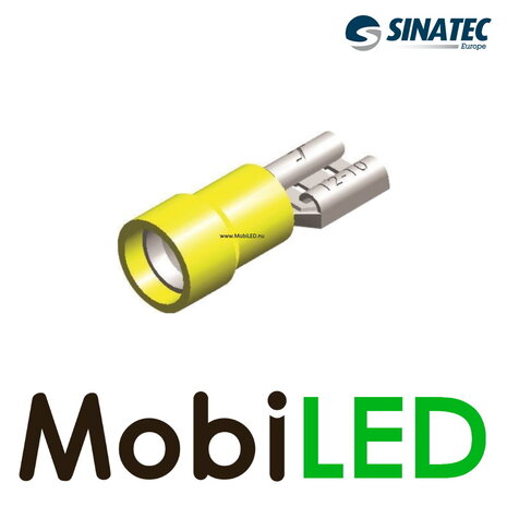 Sinatec 25x PVC Cable lugs part-insulated female 6mm² yellow Sinatec 25x PVC Cable lugs part-insulated female 6mm² yellow