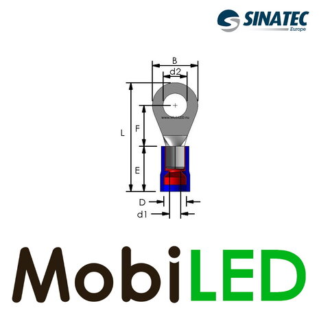 Sinatec 25x PVC Cable lugs half isolated 6mm² yellow Sinatec 25x PVC Cable lugs half isolated 6mm² yellow