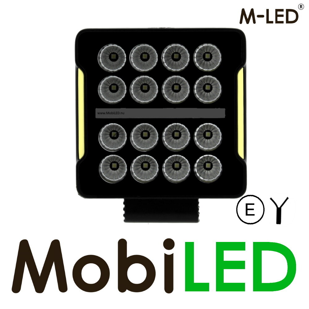 M-LED M-LED Lampe de travail 20W carrée E-marque M-LED M-LED Lampe de travail 20W carrée E-marque