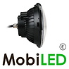Headlight round 7 inch Black E-mark Headlight round 7 inch Black E-mark