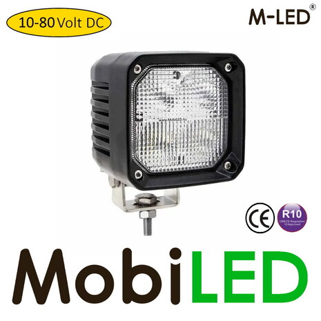 M-LED M-LED Work light 10-80V DC 40W square E-mark M-LED M-LED Work light 10-80V DC 40W square E-mark
