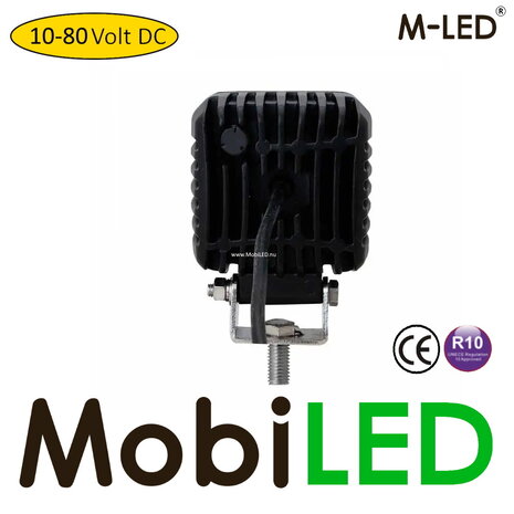 M-LED M-LED Werklamp 10-80V DC 40W vierkant E-keur M-LED M-LED Werklamp 10-80V DC 40W vierkant E-keur