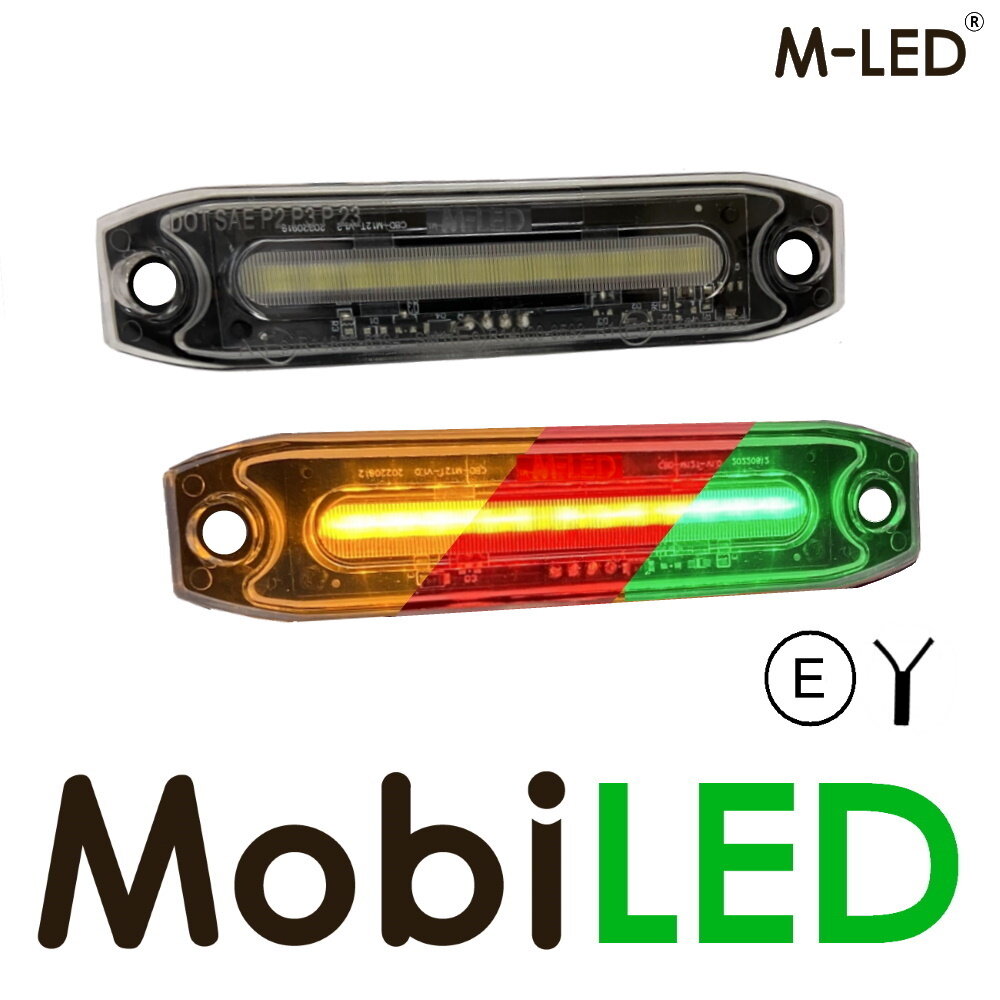 M-LED M-LED Triple color amber/red/green E-mark