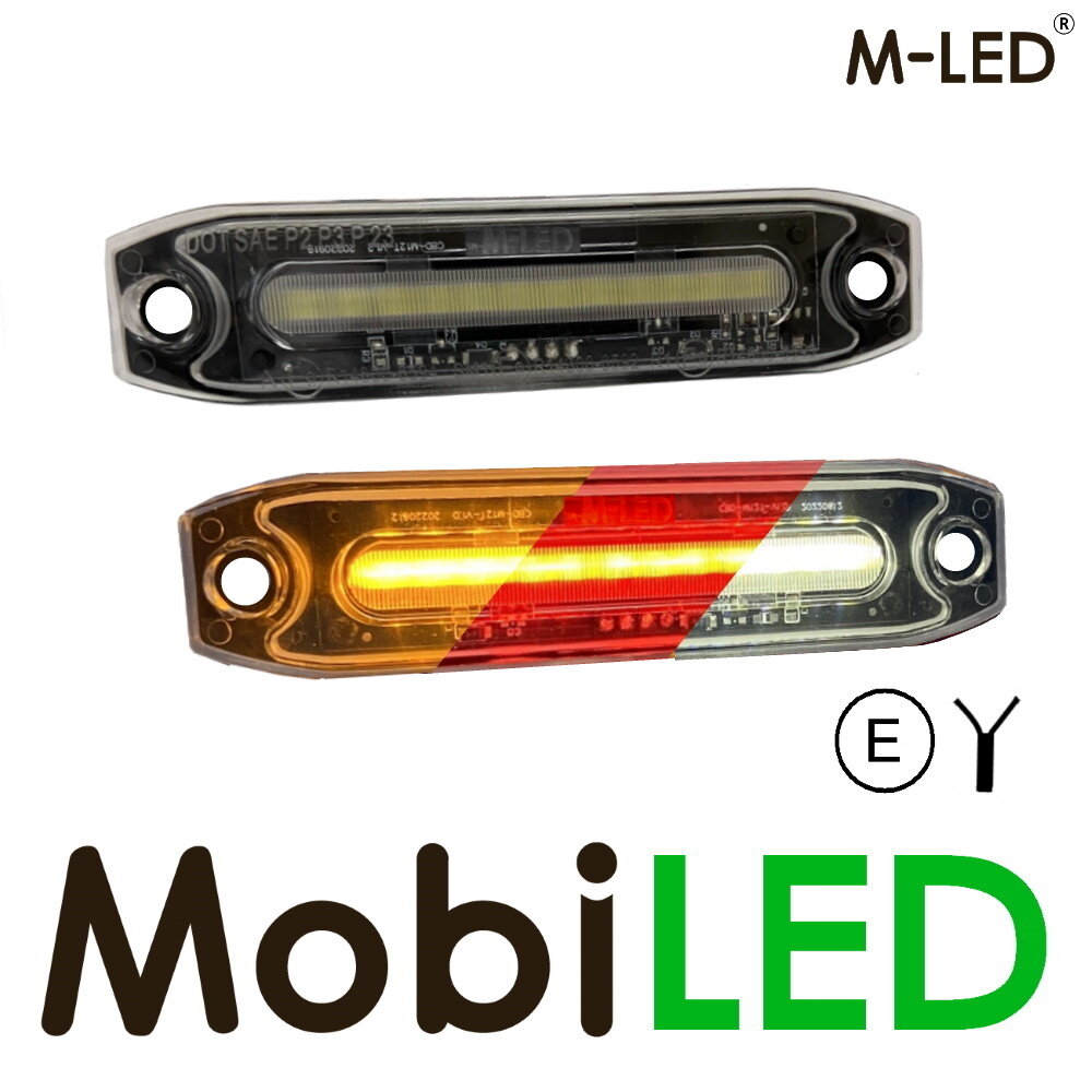 M-LED M-LED Triple couleur ambre/blanc/rouge E-marque M-LED M-LED Triple couleur ambre/blanc/rouge E-marque