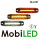 M-LED M-LED Triple color amber/red/white E-mark