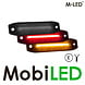 M-LED M-LED Bicolore rouge/ambre lentille dark E-marque