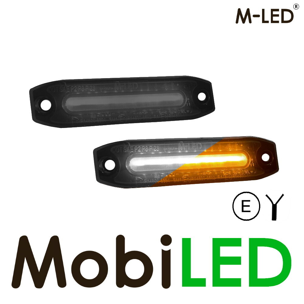 M-LED M-LED Dual color Wit - Amber dark look E-keur