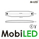 M-LED M-LED Dual colour Red - Amber dark look E-mark M-LED M-LED Dual colour Red - Amber dark look E-mark