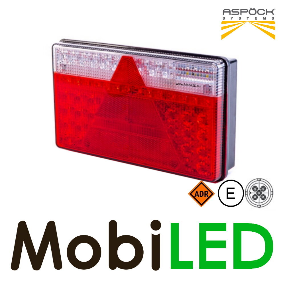 Aspöck MultiLed II Feu arrière 4 fonctions réflecteur droite 12-24V E-marque
