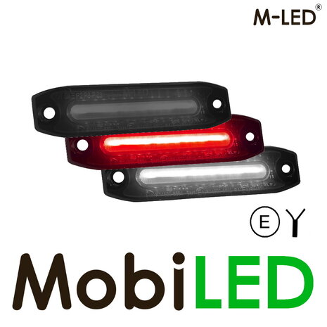 M-LED M-LED Dual color Red - White dark look E-mark M-LED M-LED Dual color Red - White dark look E-mark