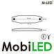 M-LED M-LED Couleur bicolore blanc/rouge aspect sombre petit E-marque M-LED M-LED Couleur bicolore blanc/rouge aspect sombre petit E-marque