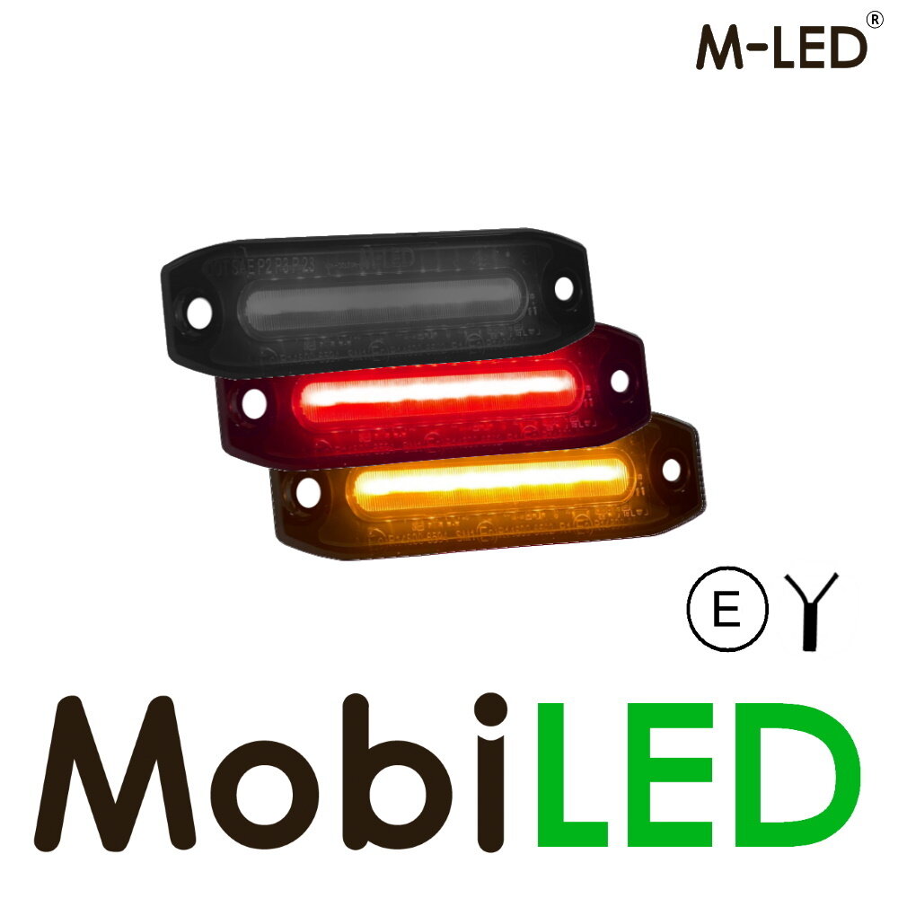M-LED M-LED Bicolore ambre/rouge aspect sombre petit E-marque M-LED M-LED Bicolore ambre/rouge aspect sombre petit E-marque