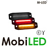 M-LED M-LED Dual color amber/red dark look small E-mark M-LED M-LED Dual color amber/red dark look small E-mark