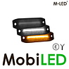 M-LED M-LED Dual color amber/white dark look small E-mark M-LED M-LED Dual color amber/white dark look small E-mark