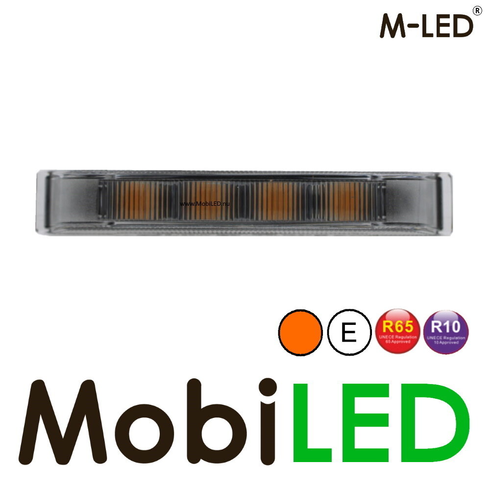 M-LED M-LED Ultra narrow flasher amber dark look 4 LEDs E-mark M-LED M-LED Ultra narrow flasher amber dark look 4 LEDs E-mark
