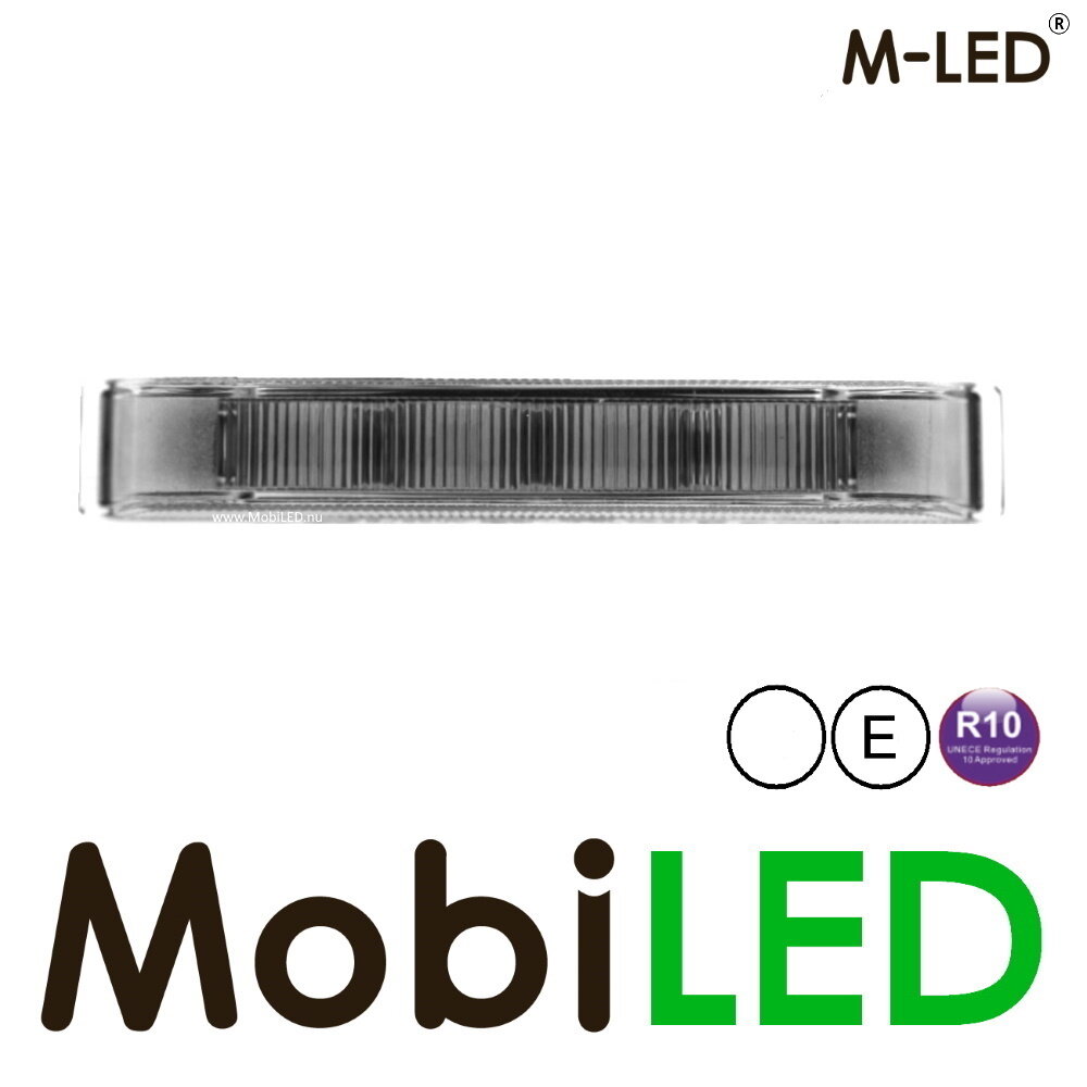 M-LED M-LED Ultra narrow flasher white 4 LEDs E-mark M-LED M-LED Ultra narrow flasher white 4 LEDs E-mark