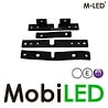 M-LED M-LED Flash ultra etroit blanc 4 LED E-marque M-LED M-LED Flash ultra etroit blanc 4 LED E-marque