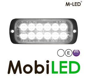 M-LED Flitser 12 leds wit M-LED Flitser 12 leds wit
