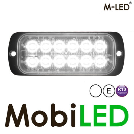M-LED M-LED Flasher white 12 LEDs E-mark