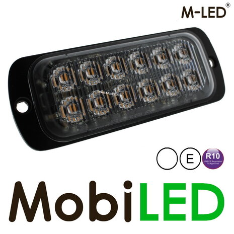 M-LED M-LED Flasher white 12 LEDs E-mark