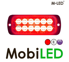 M-LED Flitser 12 leds rood M-LED Flitser 12 leds rood