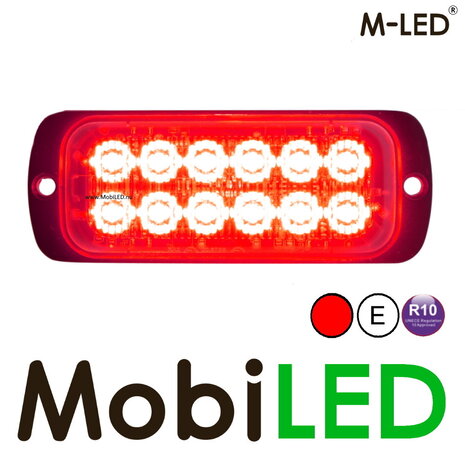 M-LED M-LED Flasher red 12 LEDs E-mark