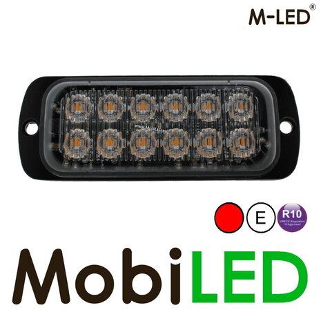 M-LED M-LED Flash rouge 12 LED E-marque M-LED M-LED Flash rouge 12 LED E-marque