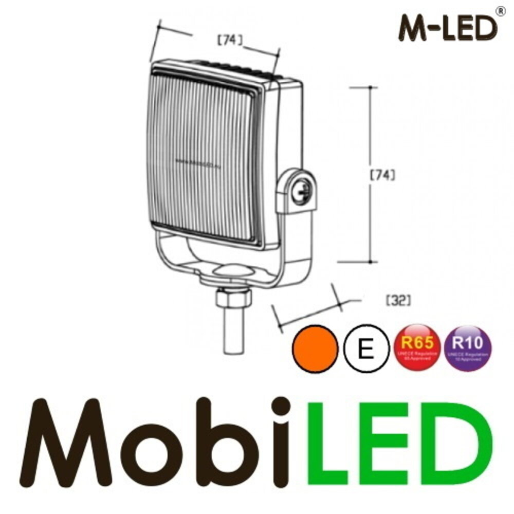 M-LED M-LED Flitser verstelbaar 4 leds