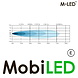 M-LED M-LED Projecteur large avec feu de position blanc E-marque M-LED M-LED Projecteur large avec feu de position blanc E-marque