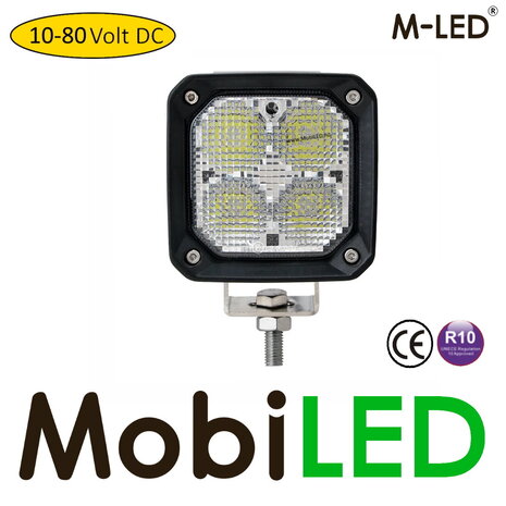 M-LED M-LED Work light 10-80V DC 40W square E-mark M-LED M-LED Work light 10-80V DC 40W square E-mark