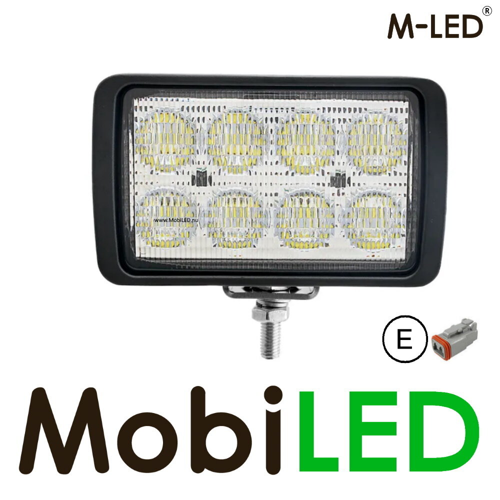 M-LED M-LED Work lamp 40W 12-24V rectangular under mounting M-LED M-LED Work lamp 40W 12-24V rectangular under mounting