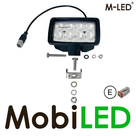M-LED M-LED Work lamp 40W 12-24V rectangular under mounting M-LED M-LED Work lamp 40W 12-24V rectangular under mounting