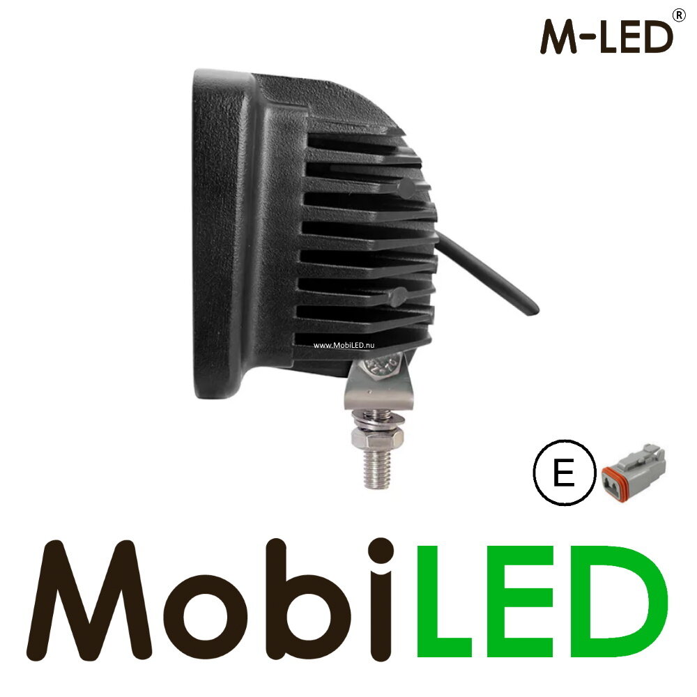 M-LED M-LED Work lamp 40W 12-24V rectangular under mounting M-LED M-LED Work lamp 40W 12-24V rectangular under mounting
