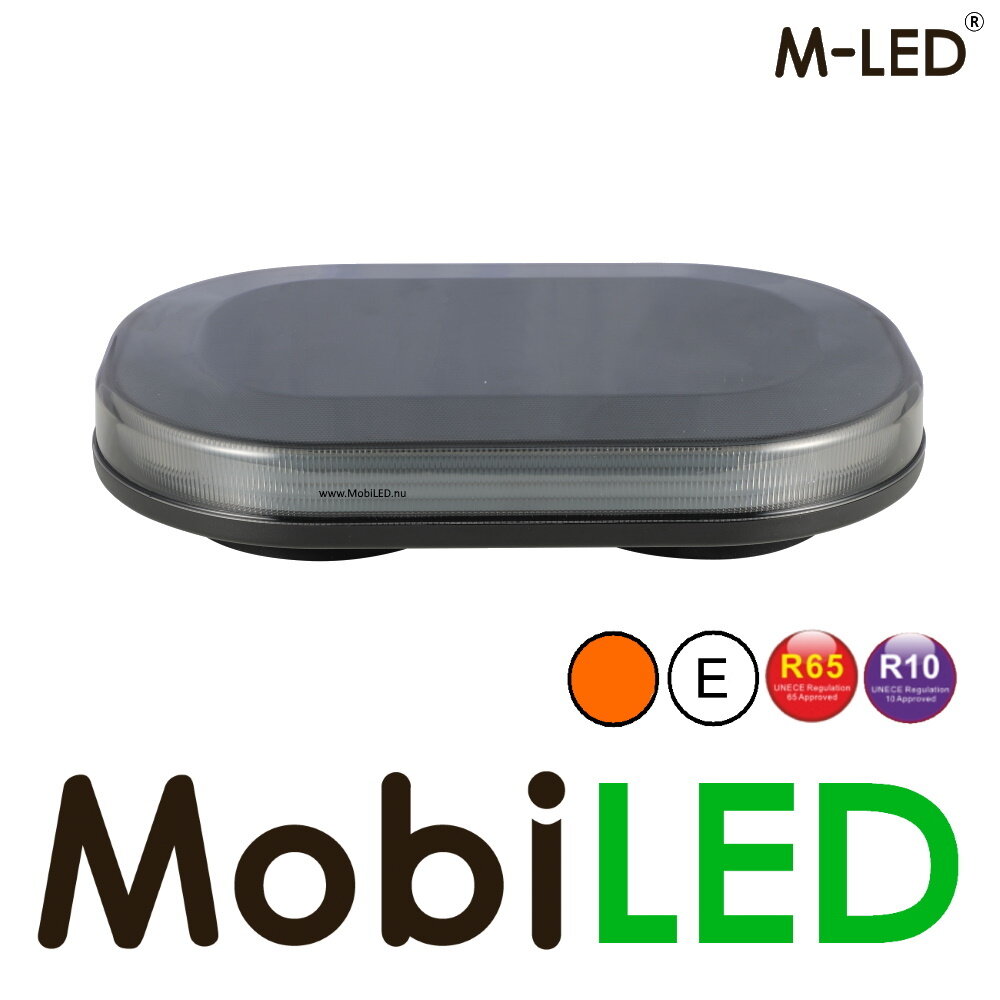 M-LED M-LED Barre flash 53 watts Ambre Dark look E-marque aimant