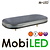 M-LED Flash bar 76 watt Amber Dark look
