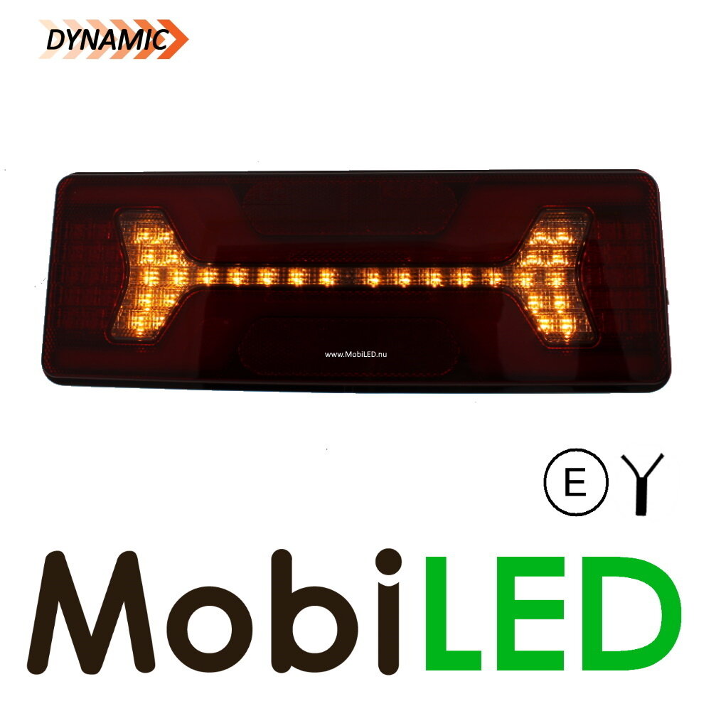 Rear light with 5 functions and reflector Left E-mark
