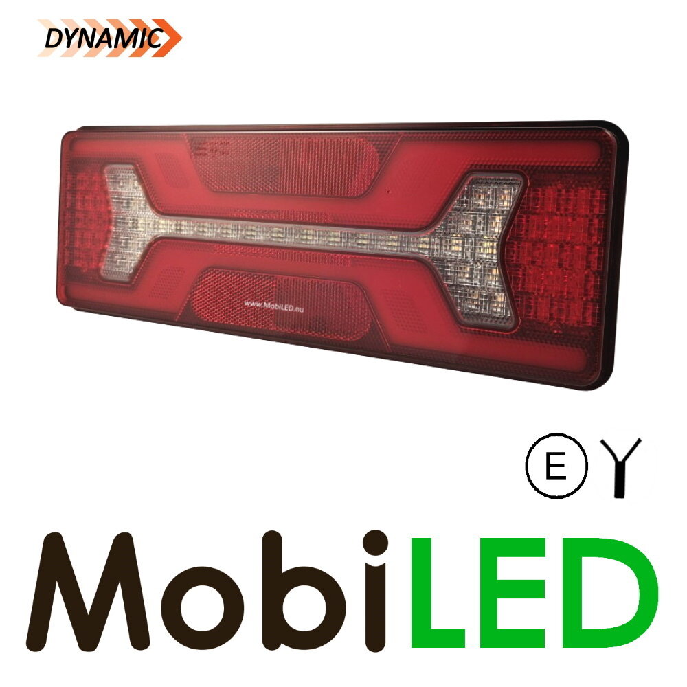 Rear light with 5 functions and reflector Right E-mark