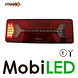 Achterlicht met 5 functies en driehoekige reflector Rechts E-keur