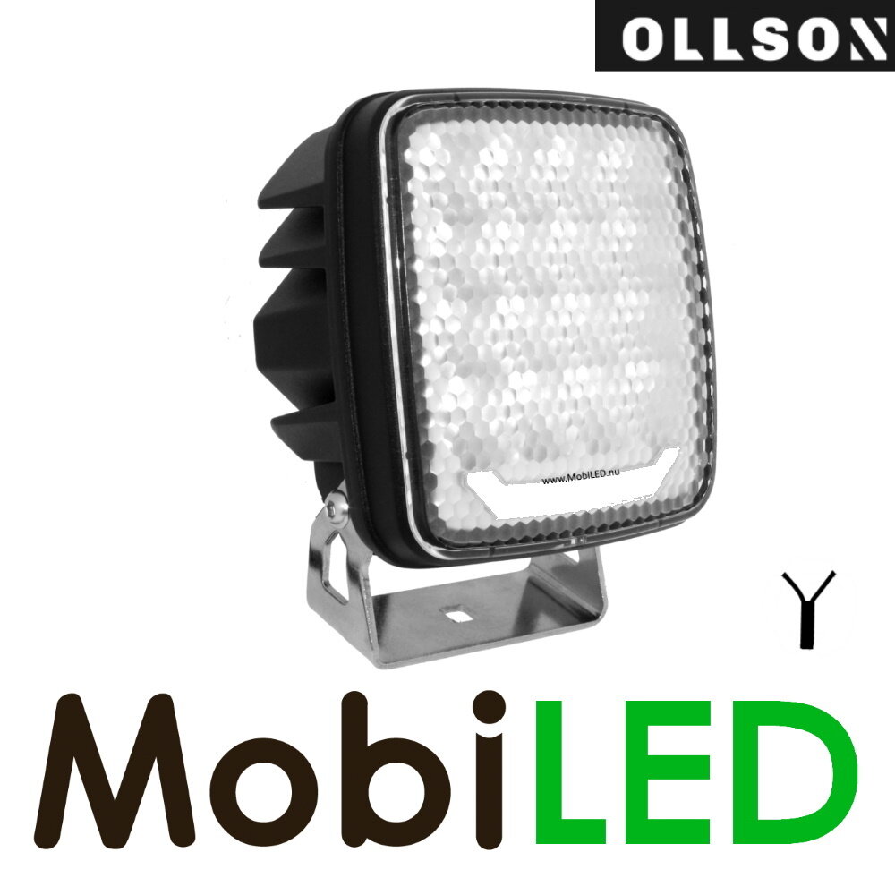 Ollson Lampe de travail 80W carrée avec feu de position blanc
