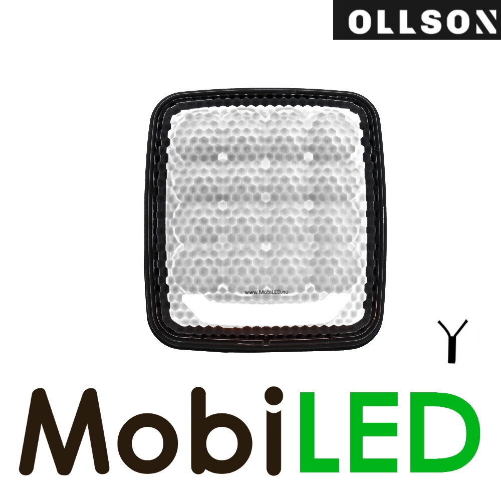 Ollson Werklamp 80W vierkant met wit positielicht Ollson Werklamp 80W vierkant met wit positielicht