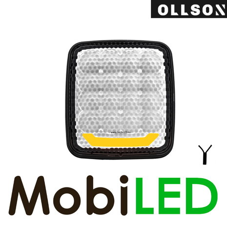 Ollson Werklamp 80W vierkant met amber positielicht