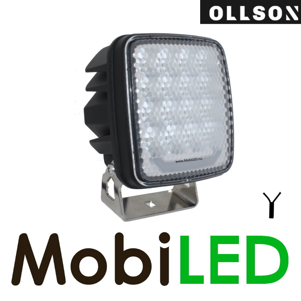 Ollson Ollson Werklamp 80W vierkant met rood positielicht Ollson Ollson Werklamp 80W vierkant met rood positielicht
