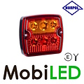 HORPOL Horpol square rear light thin 3 functions E-mark