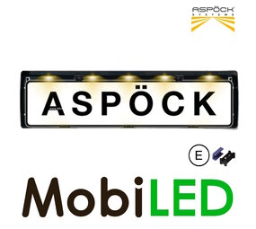 Aspöck Kentekenplaathouder met verlichting 24V Aspöck Kentekenplaathouder met verlichting 24V