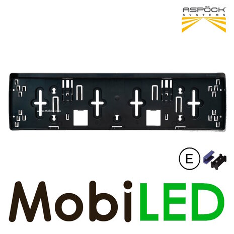 Aspöck Aspock Plaque d'immatriculation avec éclairage 24 volts E-marque Aspöck Aspock Plaque d'immatriculation avec éclairage 24 volts E-marque