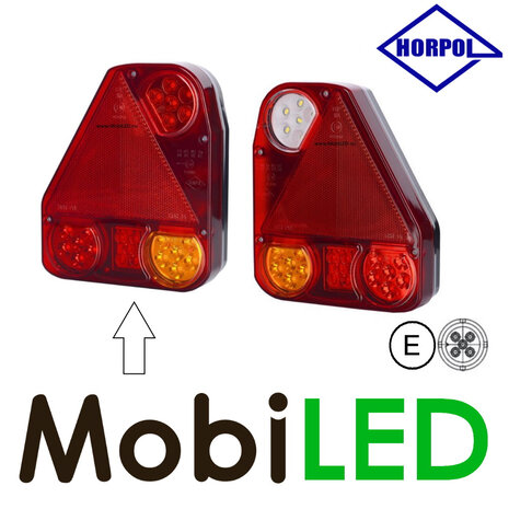 HORPOL Feu arrière  modulaire triangulaire gauche 4 fonctions HORPOL Feu arrière  modulaire triangulaire gauche 4 fonctions