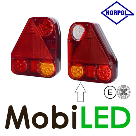 HORPOL Feu arrière  modulaire triangulaire droit 4 fonctions baïonnette