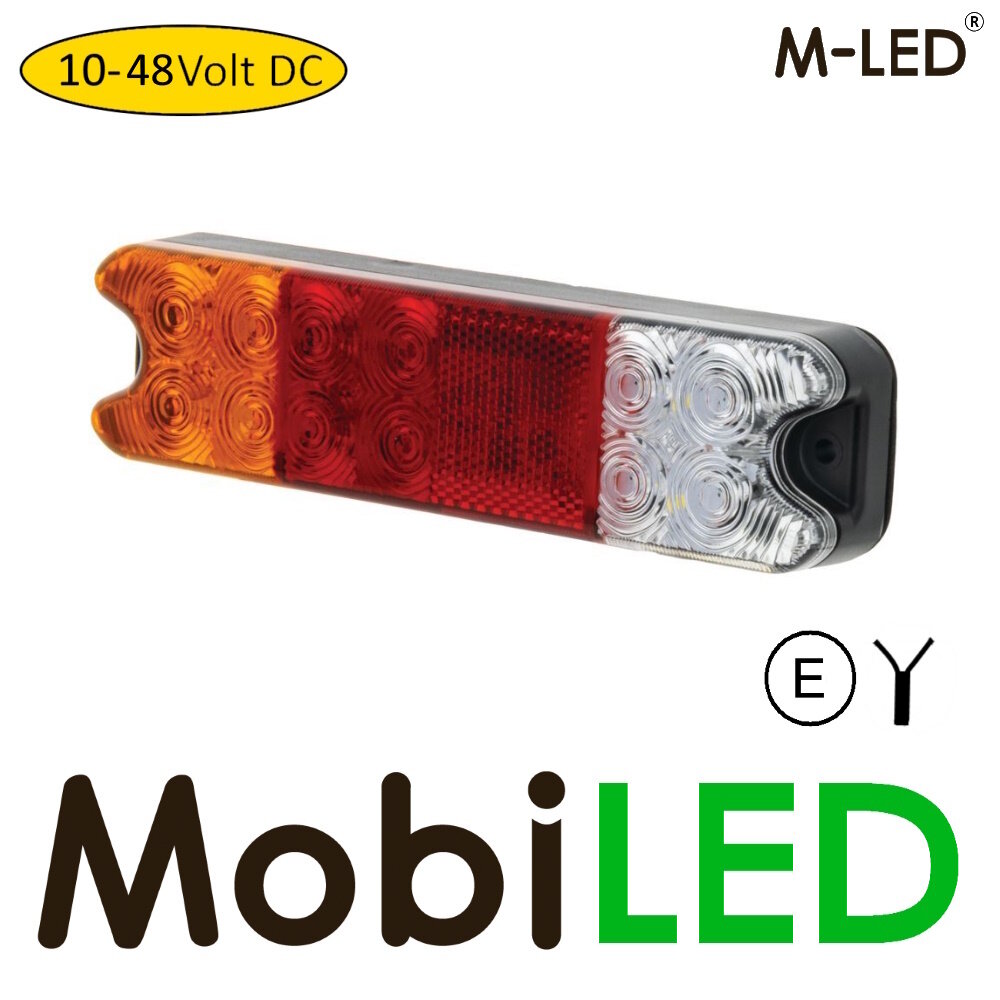 M-LED Feu arrière pour chariot élévateur 10-48 volts 4 fonctions E-mark M-LED Feu arrière pour chariot élévateur 10-48 volts 4 fonctions E-mark